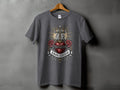 Dark grey t-shirt with Sacred Heart design and 