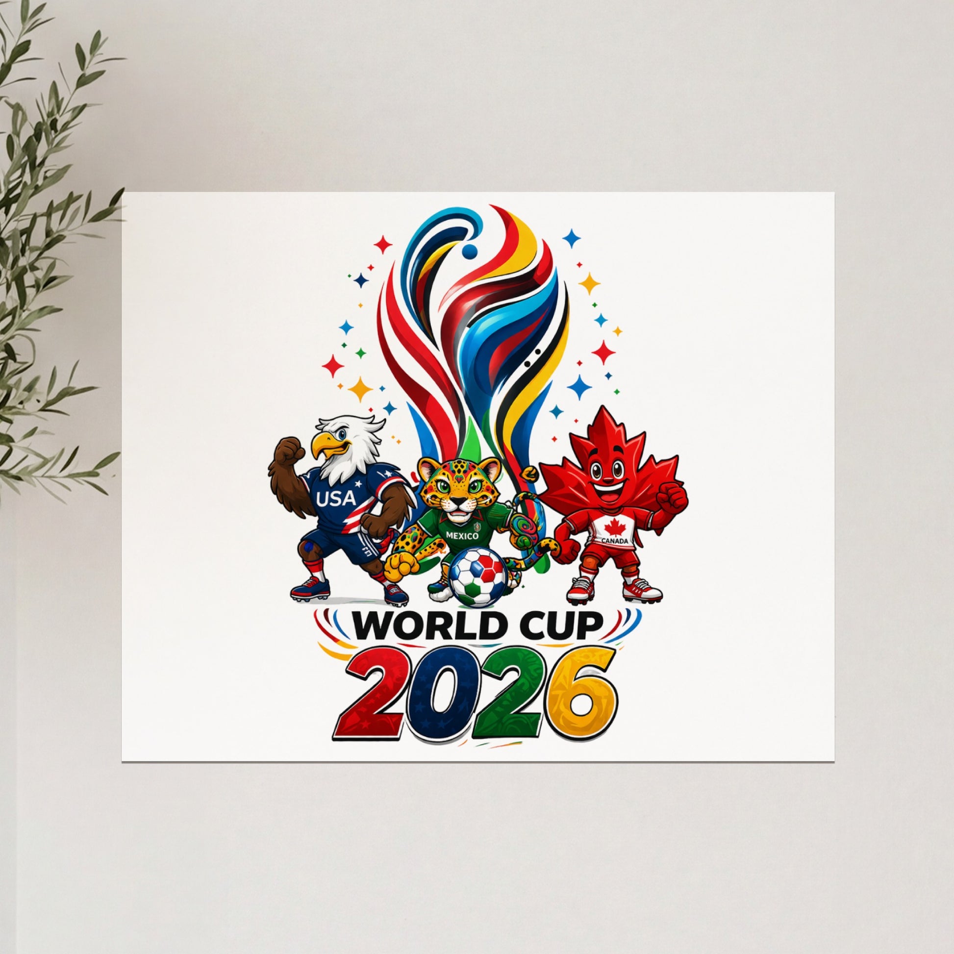 World Cup 2026 mascots: Eagle (USA), Jaguar (Mexico), Beaver (Canada).