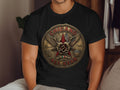 Chicano All Star emblem with eagles, snake, and stars.