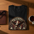 Black t-shirt with 