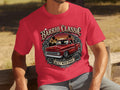 Red t-shirt with a 