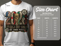 T-shirt size chart for Gildan 5000 Heavy Cotton T-Shirt with World Cup 2026 graphic.
