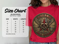 Gildan 64000 softstyle t-shirt size chart with measurements.