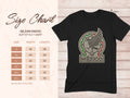 Gildan 64000 t-shirt size chart with Mexico emblem and measurements.