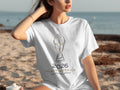 White t-shirt with 