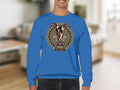 Blue sweatshirt with 2026 FIFA World Cup logo for USA, Canada, Mexico.