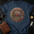 Navy t-shirt with 
