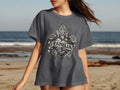 Dark grey t-shirt with 