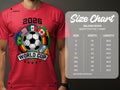 Red t-shirt with 