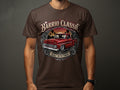 Red classic truck graphic with 