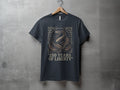 Dark t-shirt with rattlesnake and 