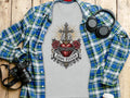 Grey t-shirt with 