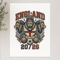 England Football Association crest with lions, shield, and 20/26 dates.