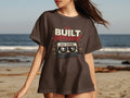Brown t-shirt with 