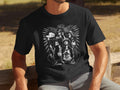 Black t-shirt with 