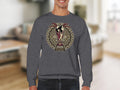2026 FIFA World Cup North America logo on gray sweatshirt.