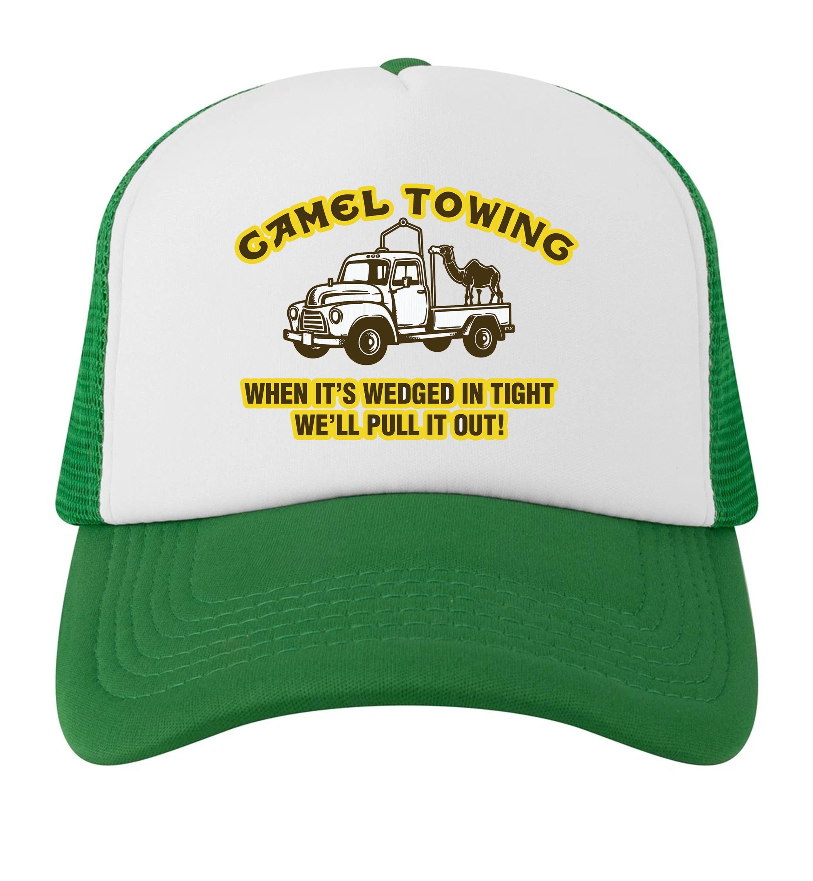 Camel Towing Adjustable Mesh Hat Trucker Cap Baseball Hats for Men and Women , Funny Bachelorette Hats