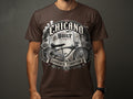 Brown t-shirt with 