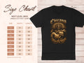 Size chart for Next Level 3600 unisex cotton t-shirt with measurements.