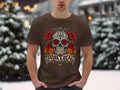 Brown t-shirt with 