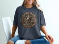 Circular graphic with eagle, stars, and 