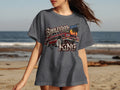 T-shirt graphic with red lowrider, 
