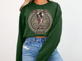 Green sweatshirt with 2026 North America USA, Canada, Mexico graphic.